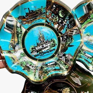 Vintage DISNEY Magic Kingdom Disney World Candy Dishes 60s 70s Virgin Islands